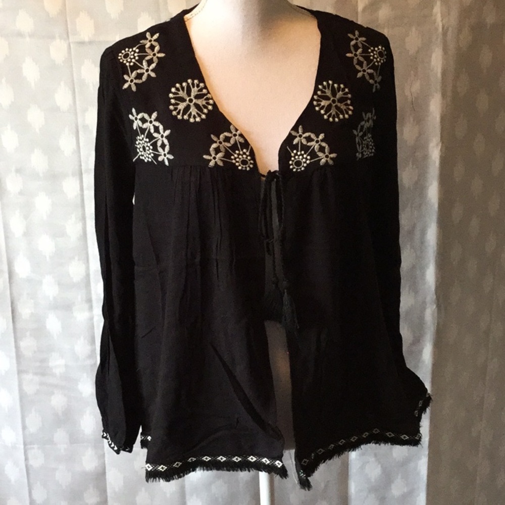 Romeo & Juliet Couture Embroidered Tassel Jacket